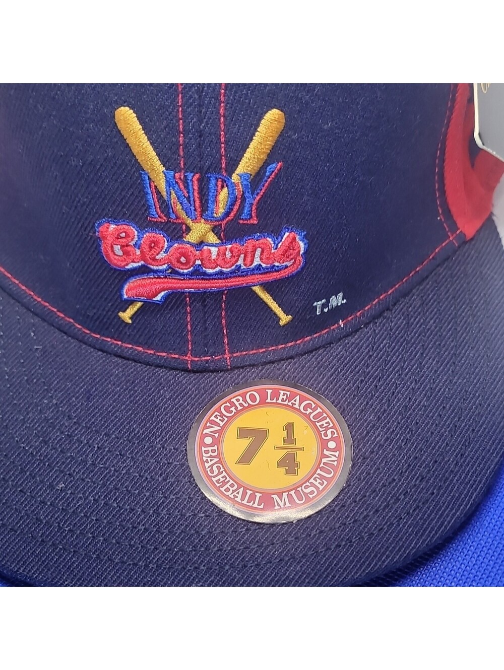 NLBM BASEBALL MUSEUM HAT BROWNS 7 1/4 - Picture 2 of 6